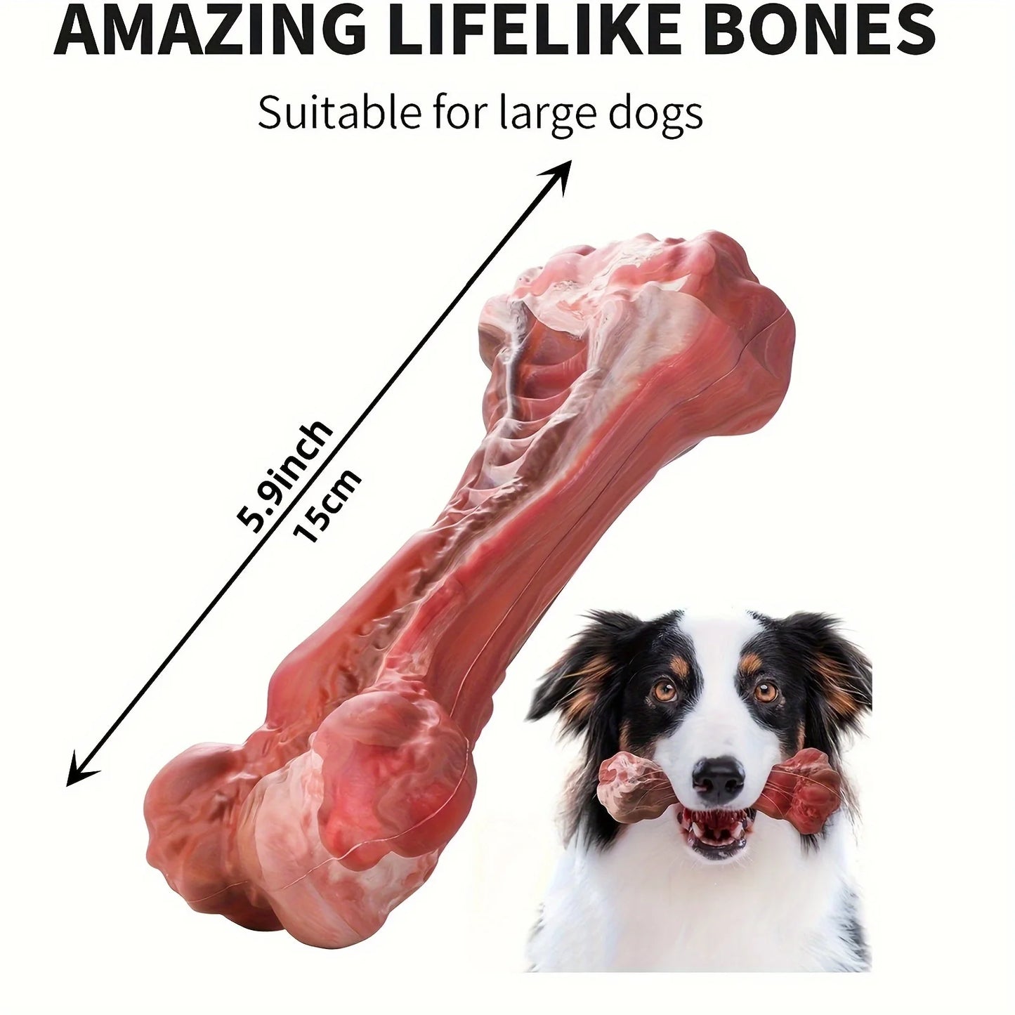 Realistic Bone Chew Toy