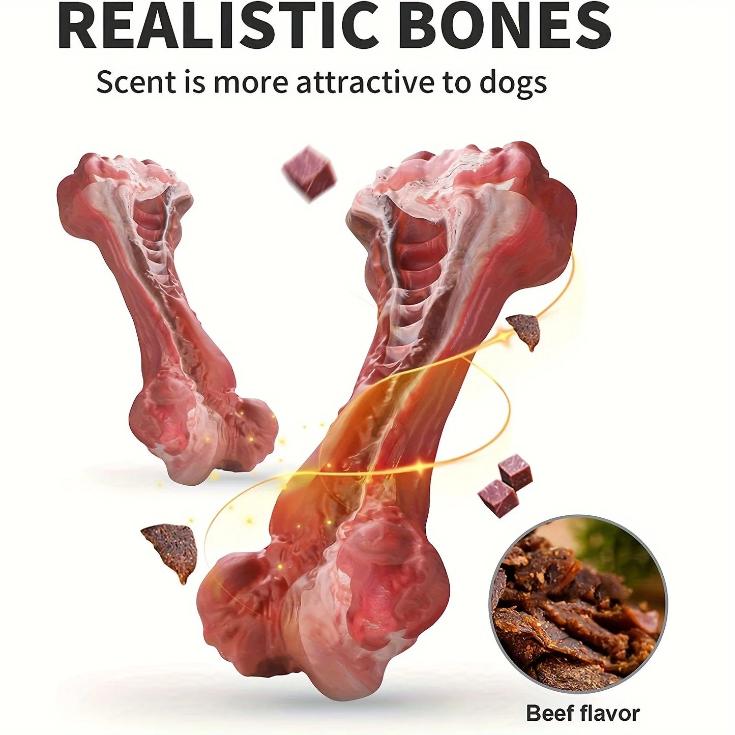 Realistic Bone Chew Toy