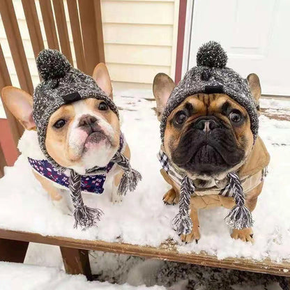 Windproof Knitting Dog Beanies