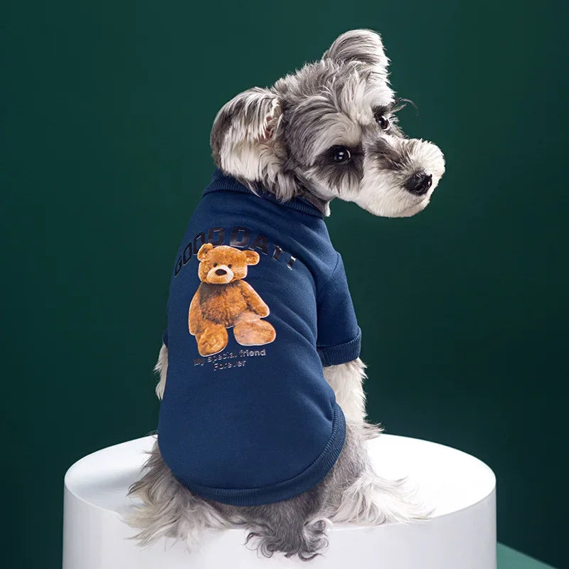 Warm Pullover Bear Pattern Sweatshirt