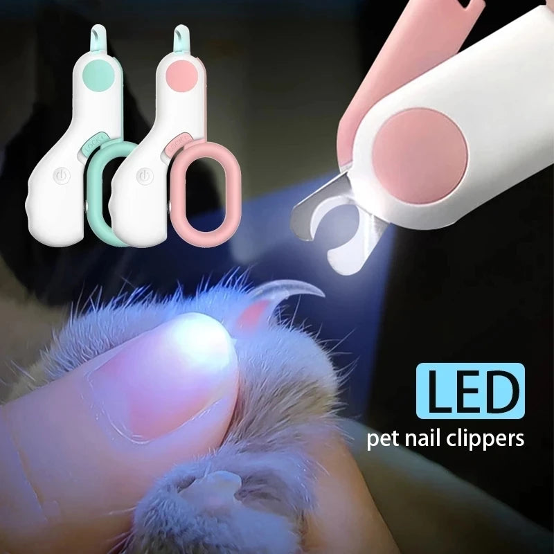 Professional Pet Nail Clipper With LED Light